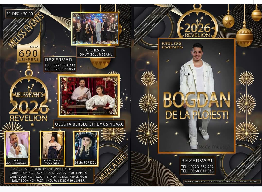Revelion 2026 Craiova Meliss Events